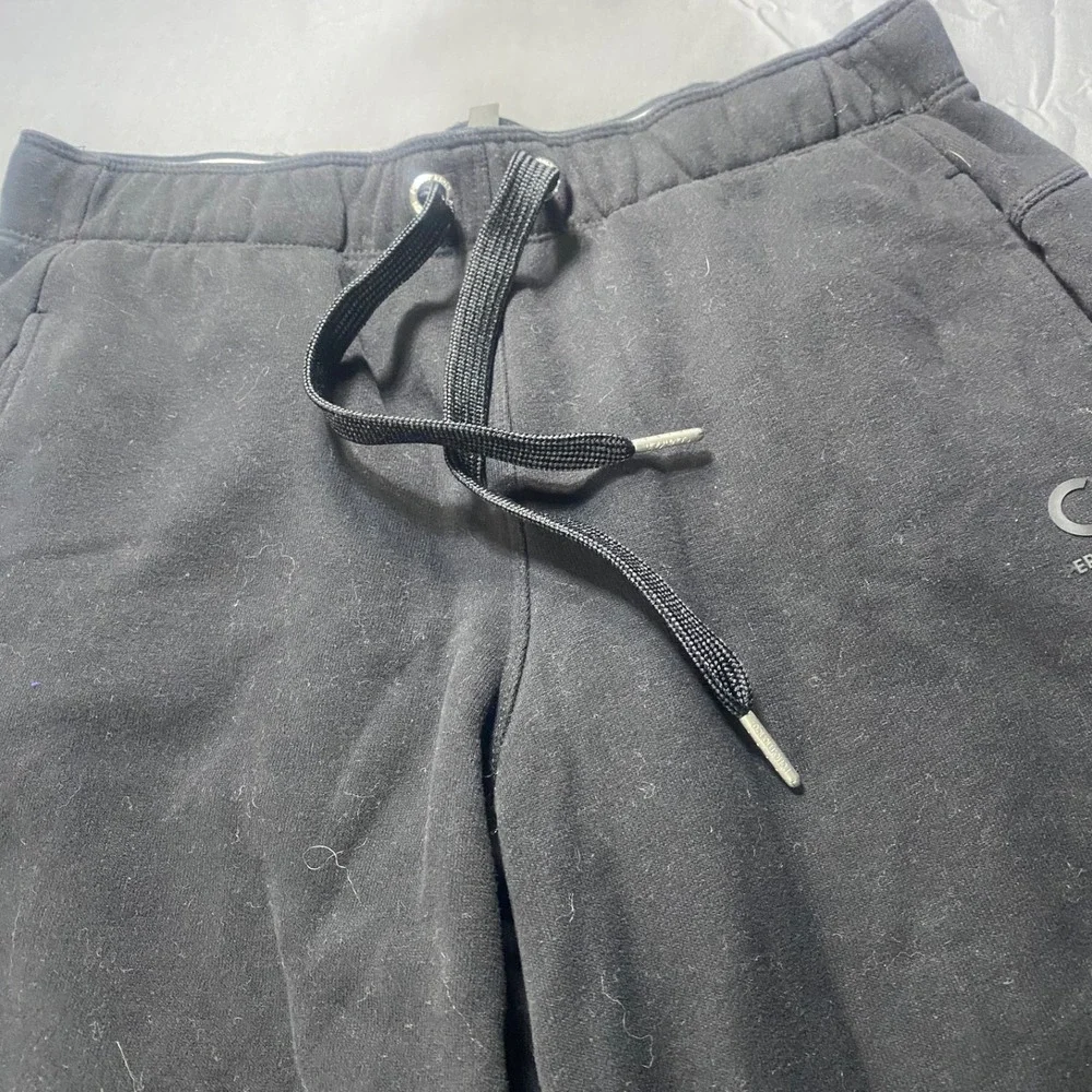Calvin Klein Men's Black Casual Sweatpants Size Medium Drawstring Lounge Athleti
